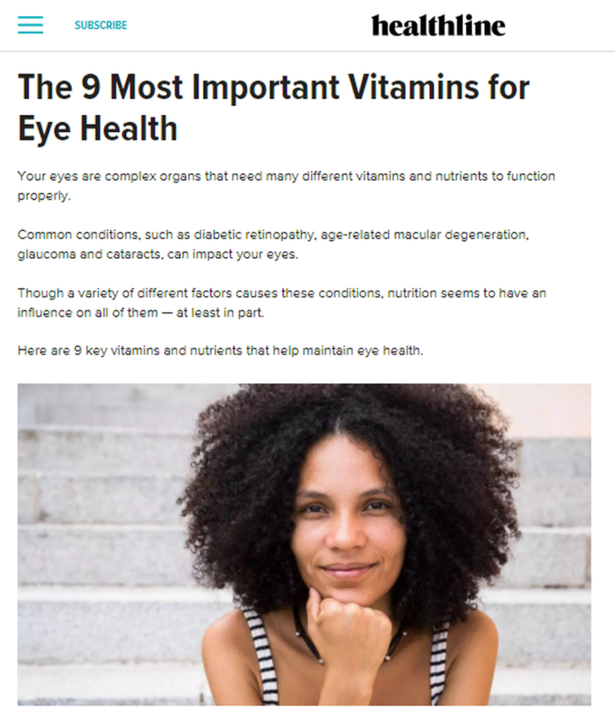 The 9 Most Important Vitamins for Eye Health